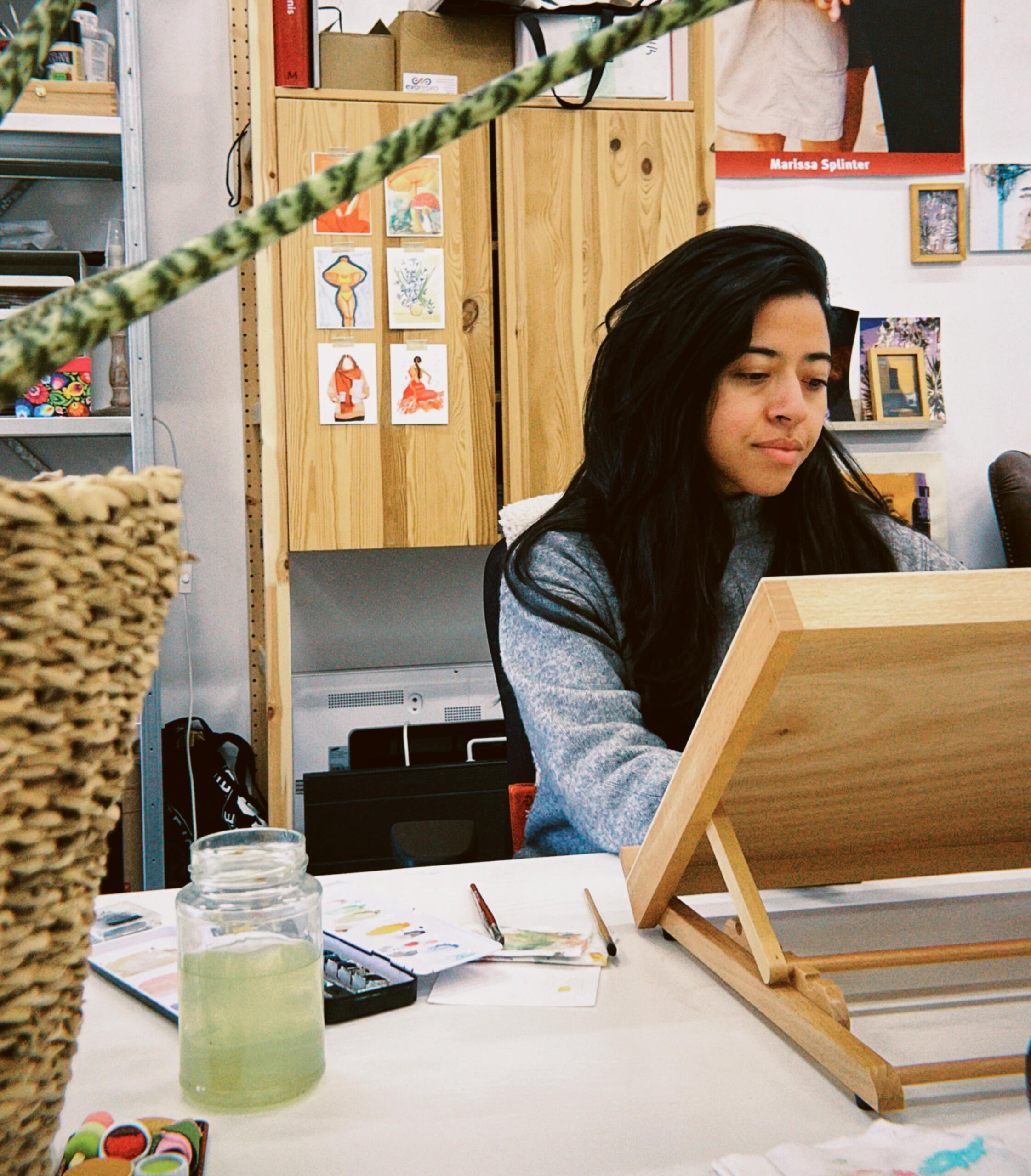 Angely Diaz Angely at the studio